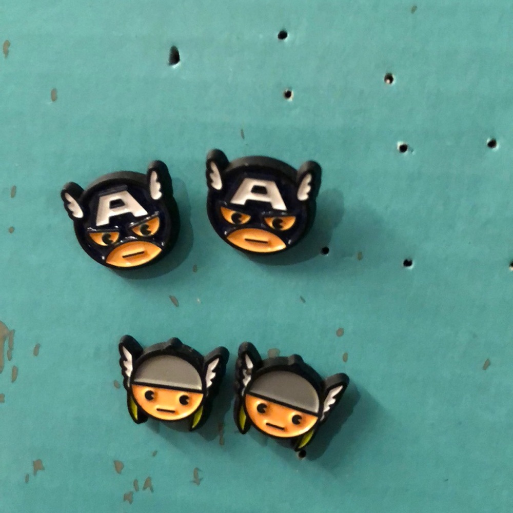 Thor and Captain America earrings